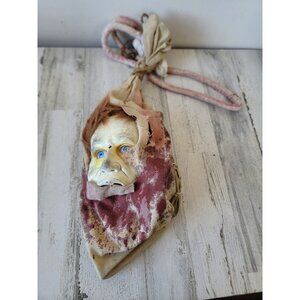 Gemmy AS IS head bloody bag Hanging Halloween home prop